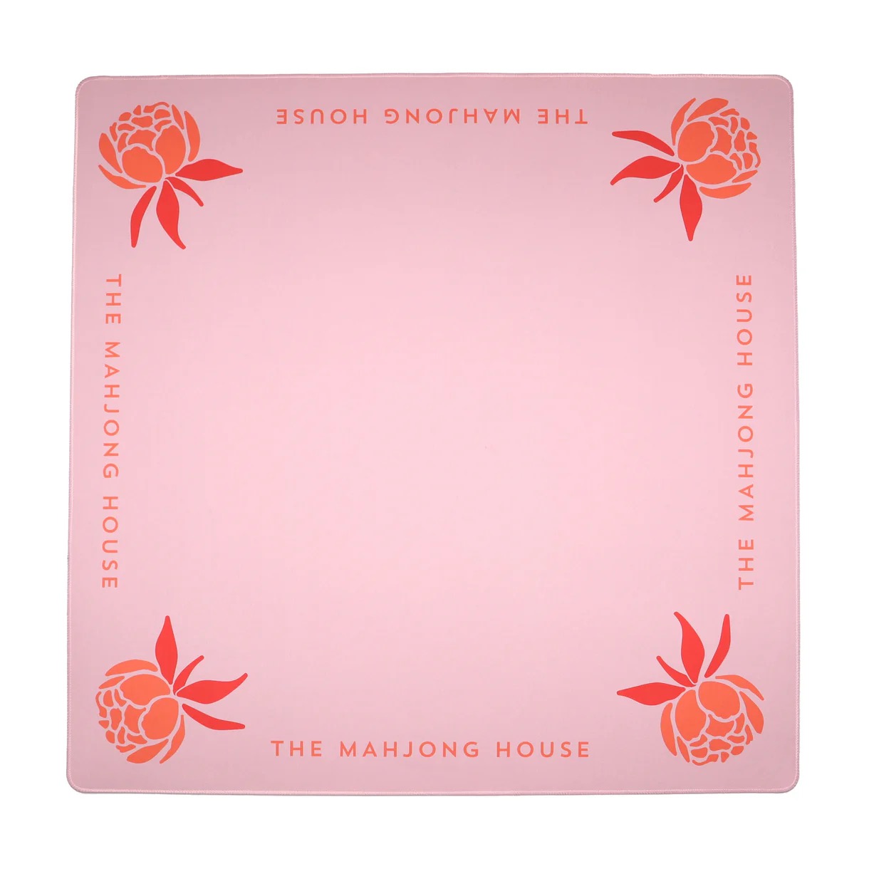 The Mahjong House Coral Peony Mat
