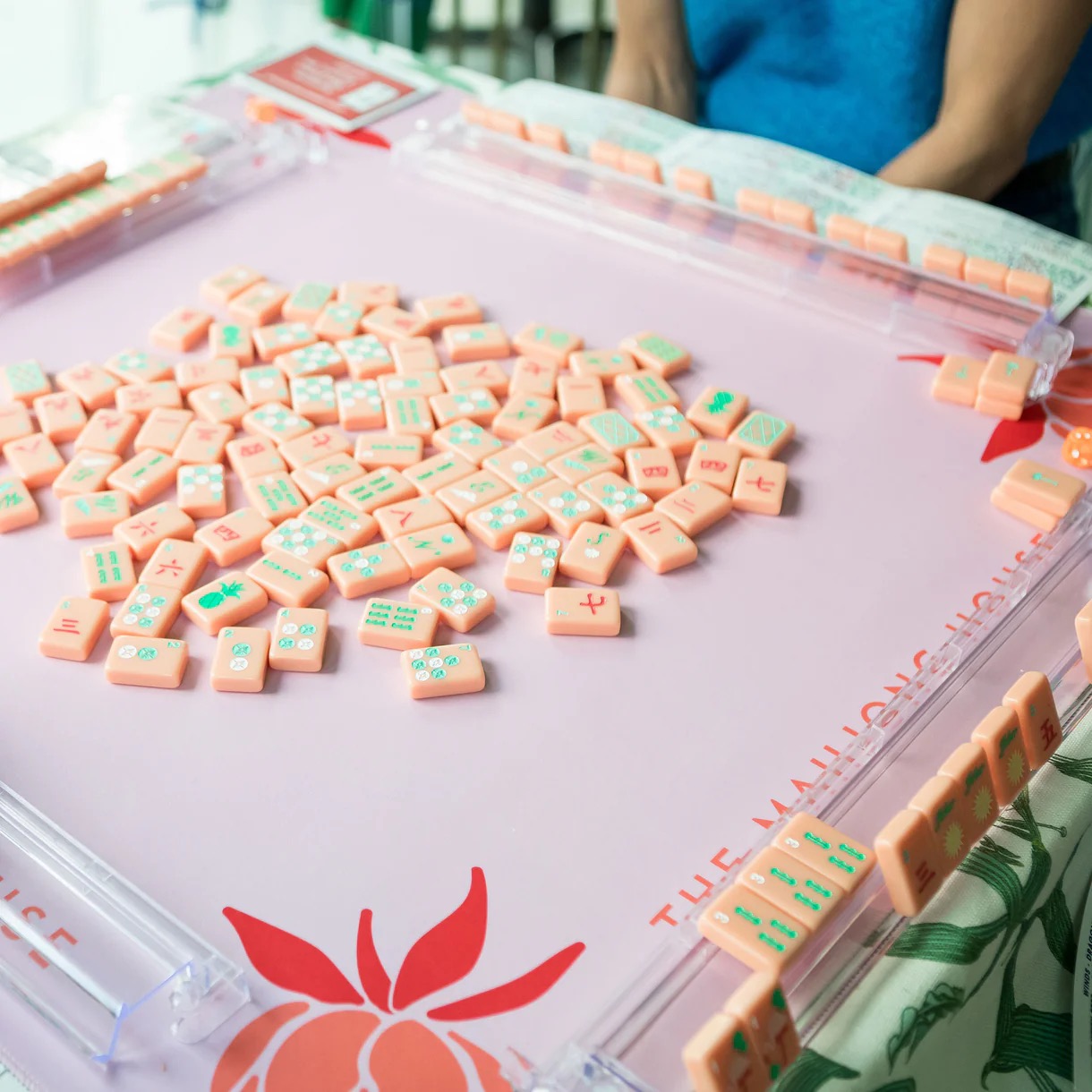 Peony Mahjong Mat - Image 3