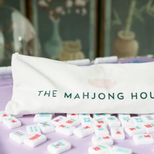The Mahjong House Canvas Rectangular Tile Bag