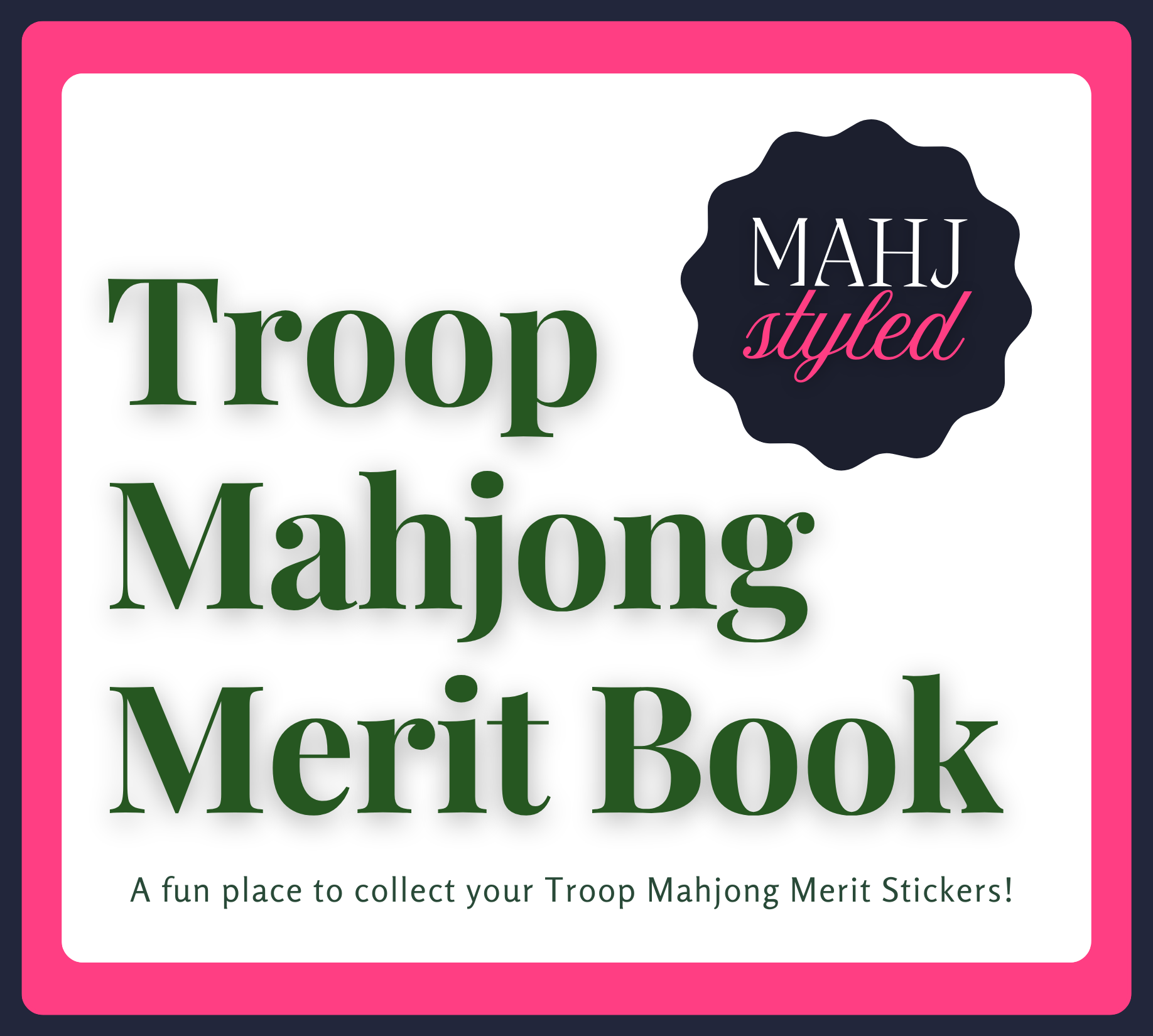 Mahj Styled Troop Mahjong Merit Book